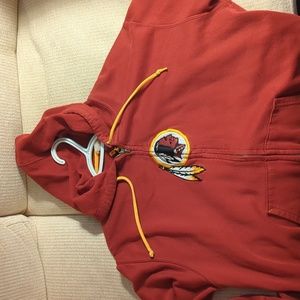 Redskins Hoodie Zip up men's Medium